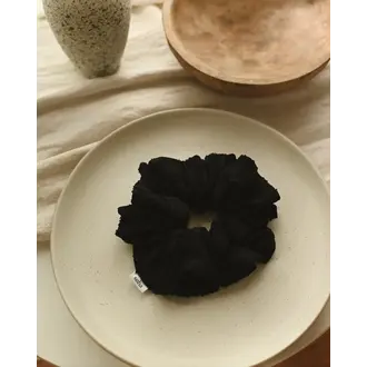 SOHA SOHA - CHOUCHOU TEXTURÉ OVERSIZE - NOIR