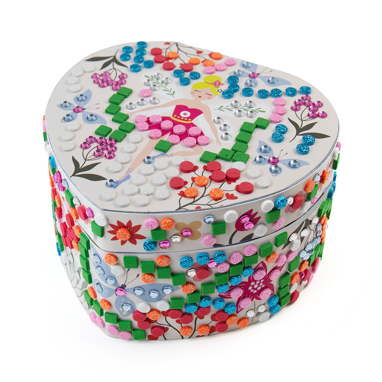 SYCOMORE SYCOMORE - STICK'N FUN - BOÎTE À MUSIQUE MOSAÏQUES 3D COEUR BALLERINE