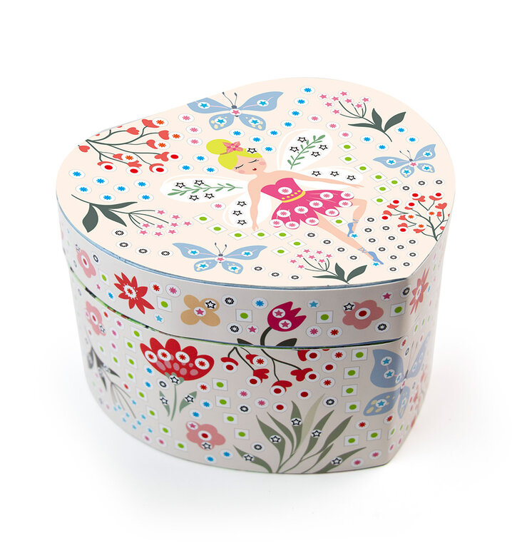 SYCOMORE BOÎTE À MUSIQUE MOSAÏQUES 3D COEUR BALLERINE