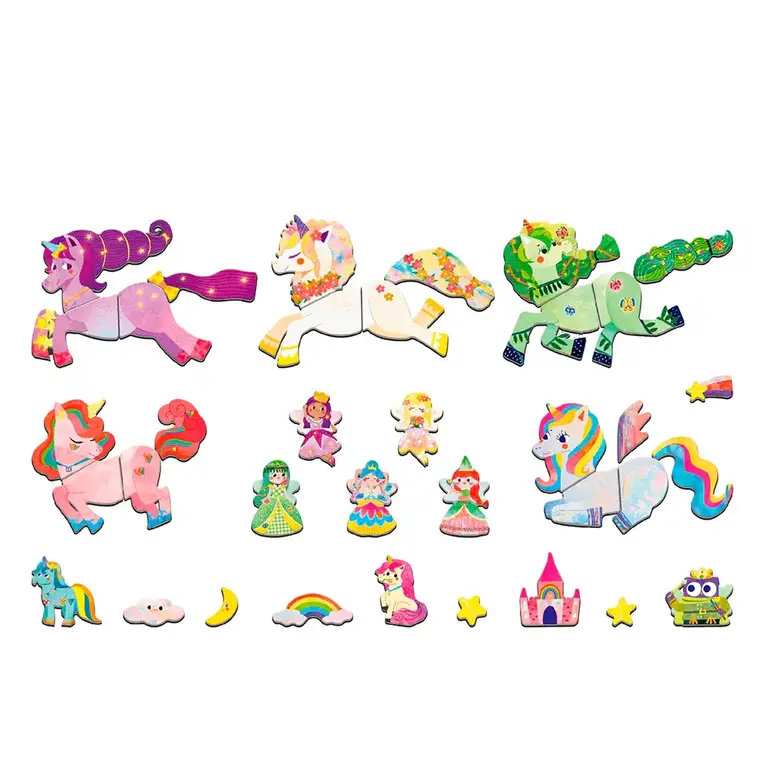 MIEREDU MIEREDU - BOÎTE MAGNÉTIQUE DE VOYAGE - LICORNE