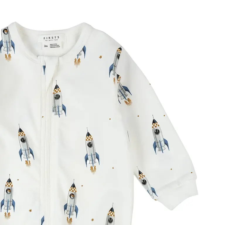 PETIT LEM PYJAMA À PATTES FUSÉE - BLANC