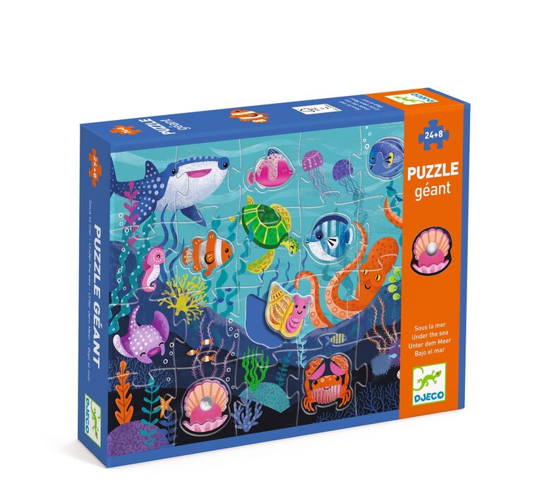 DJECO PUZZLE GÉANT - TACTILOMER (24+8 PCS)