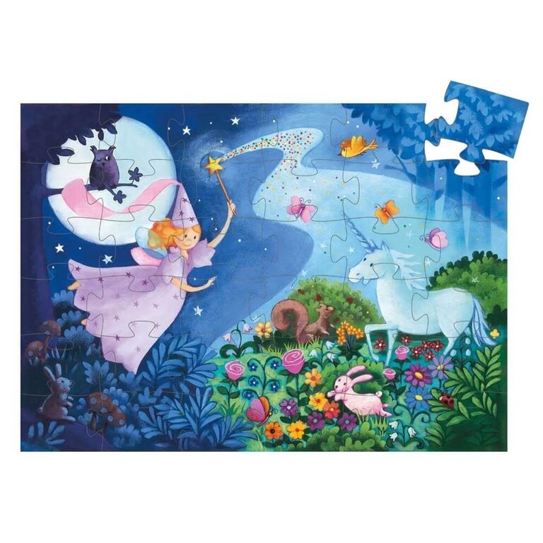 DJECO PUZZLE SILHOUETTE - FÉE  36 PCS