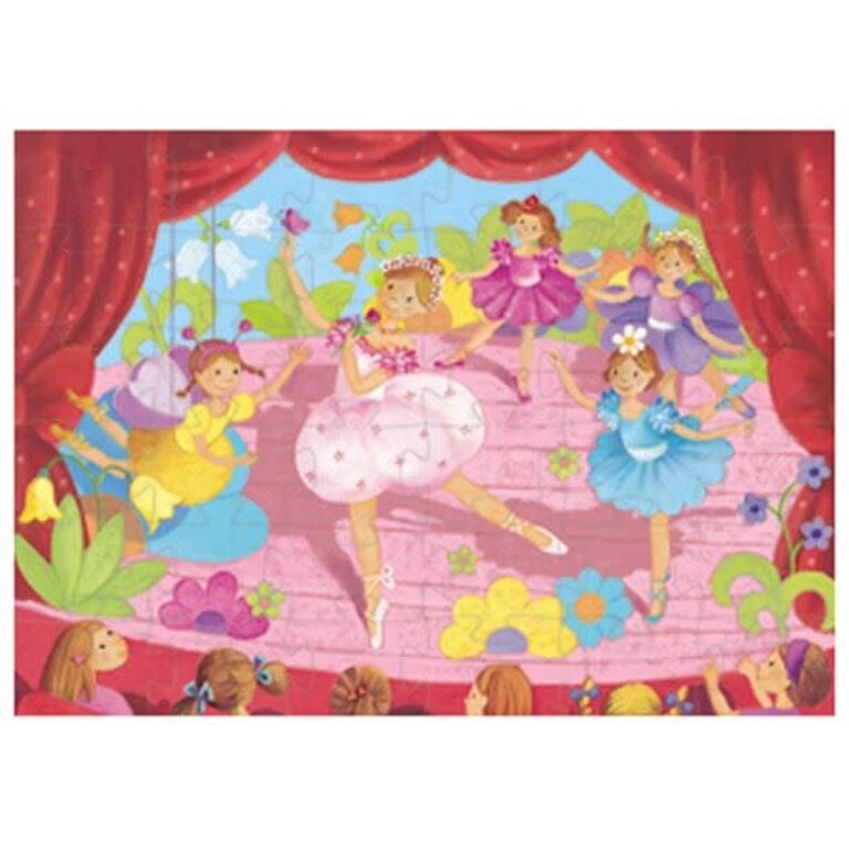 DJECO DJECO - PUZZLE SILHOUETTE -  BALLERINE 36 PCS
