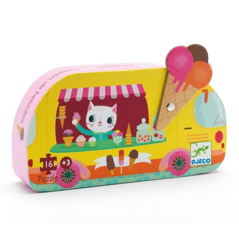 DJECO DJECO - PUZZLE SILHOUETTE - LE GLACIER 16 PCS