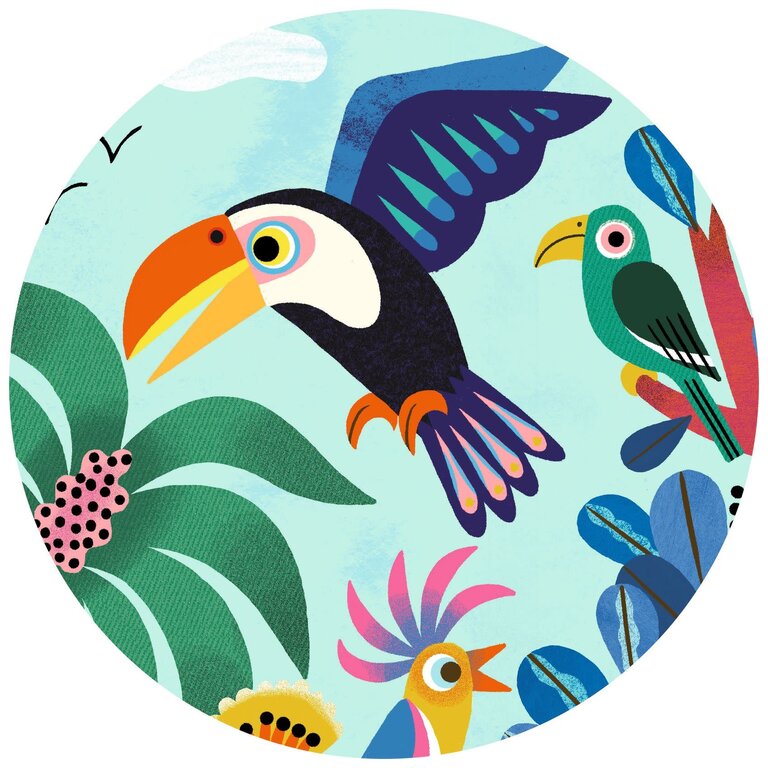 DJECO DJECO - PUZZLE SILHOUETTE - COCO LE TOUCAN 24 PCS