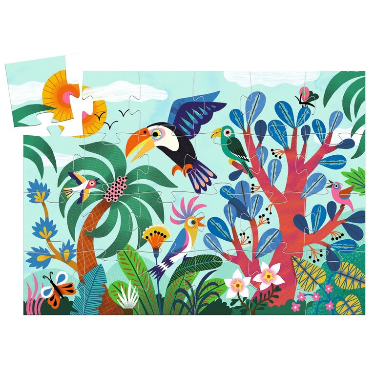 DJECO PUZZLE SILHOUETTE - COCO LE TOUCAN 24 PCS