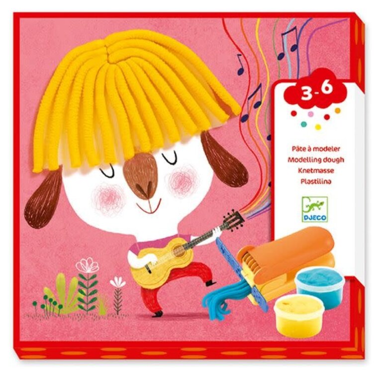 DJECO DJECO - PÂTE À MODELER - BOUCLETTES ET CHEVEUX RAIDES