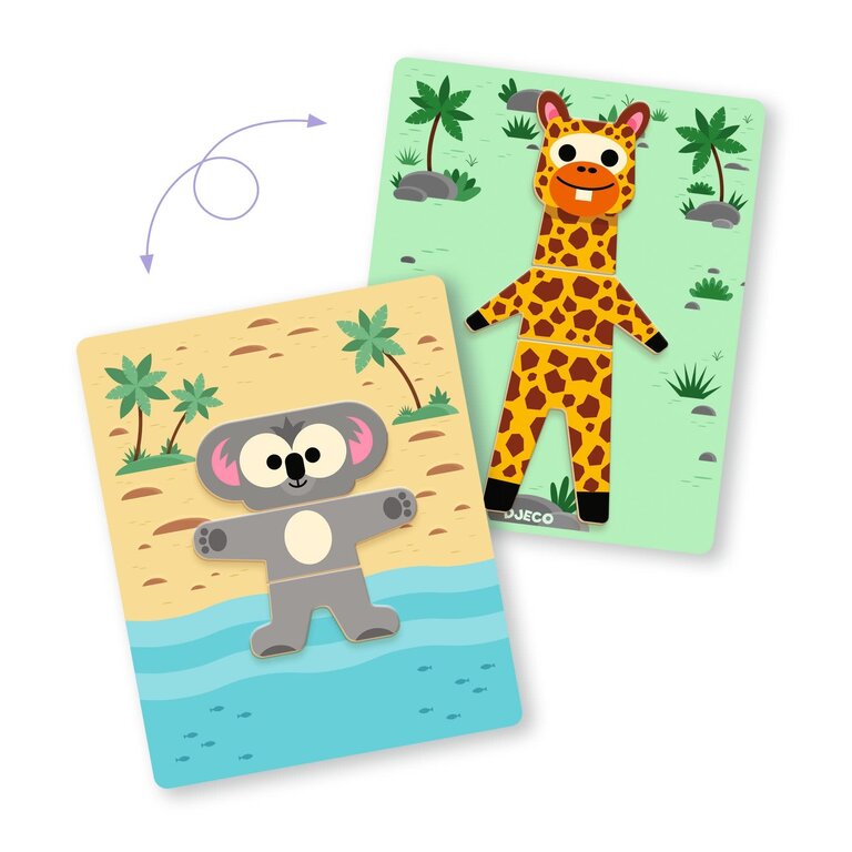 DJECO DJECO - PUZZLE INZEBOX - MIX'N'MATCH