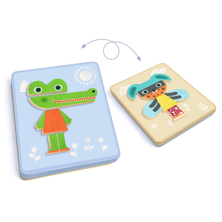 DJECO DJECO - PUZZLE INZEBOX - MIX ANIMALS