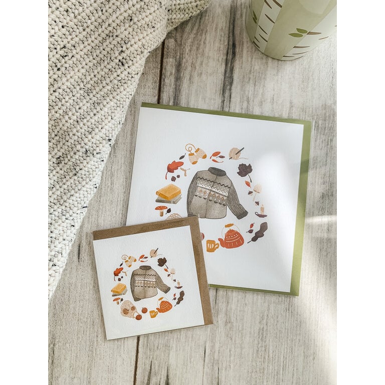 MIMOSA DESIGN MINI CARTE DE SOUHAITS - DOUCEUR AUTOMNALE