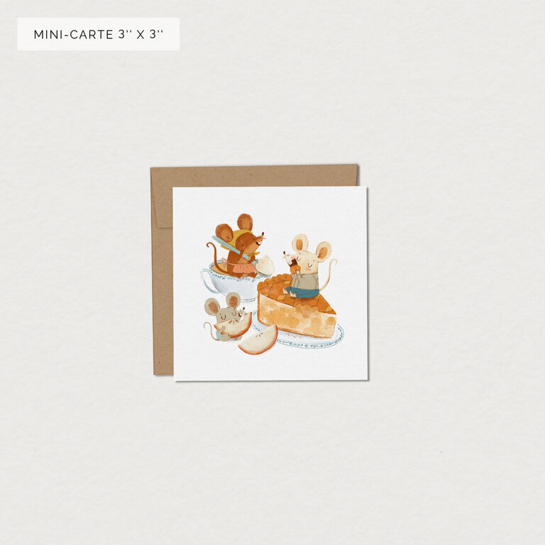 MIMOSA DESIGN MIMOSA - MINI CARTE DE SOUHAITS - SOURIS CRAQUANTES