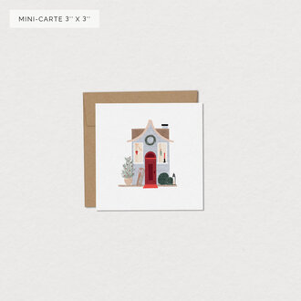 MIMOSA DESIGN MINI GREETING CARD - CHARMING HOUSEHOLD