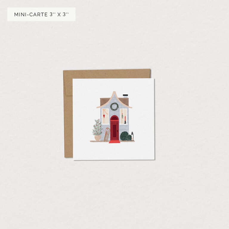 MIMOSA DESIGN MINI GREETING CARD - CHARMING HOUSEHOLD