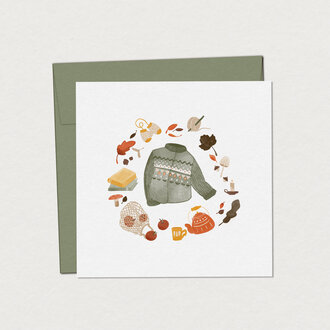MIMOSA DESIGN GREETING CARD - AUTUMN SWEETNESS