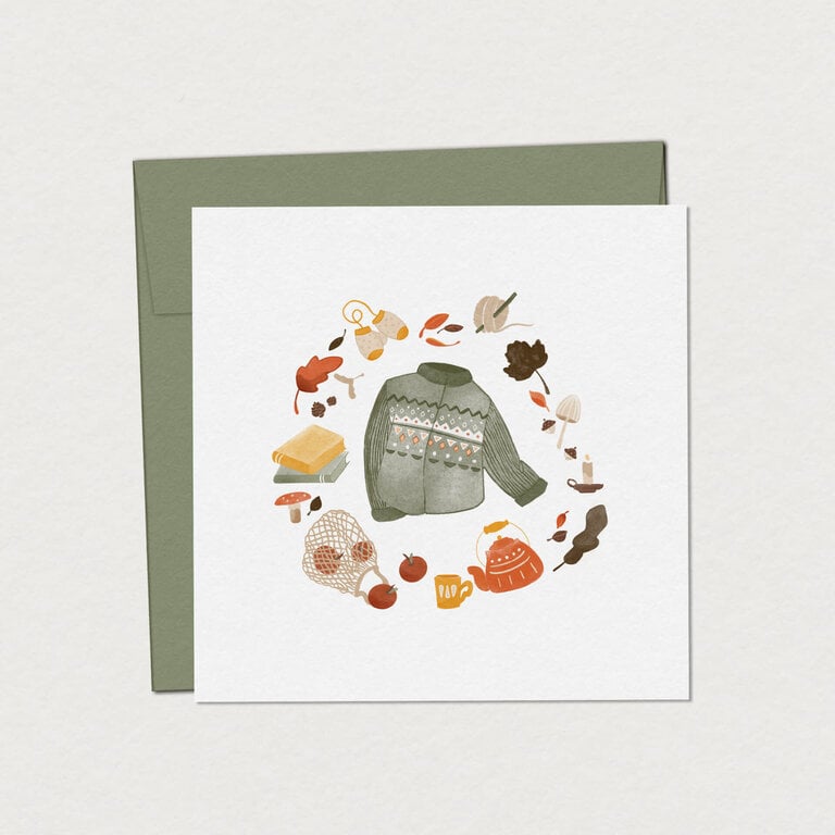 MIMOSA DESIGN CARTE DE SOUHAITS - DOUCEUR AUTOMNALE