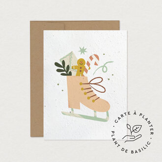 MIMOSA DESIGN CARTE DE SOUHAITS À PLANTER - VIRÉE SUR GLACE