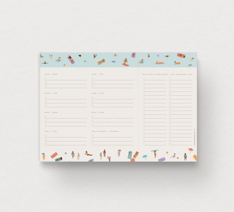 MIMOSA DESIGN MIMOSA - PLANIFICATEUR DE REPAS -  LA PLAYA