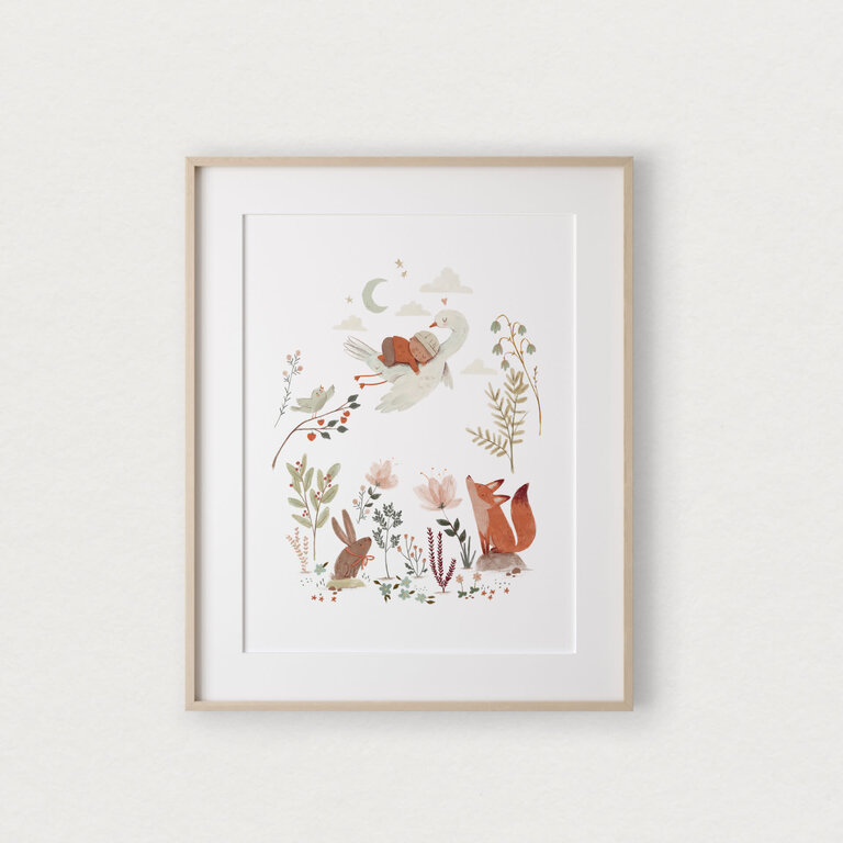 MIMOSA DESIGN MIMOSA - AFFICHE MURALE 8 X 10 - TENDRESSE