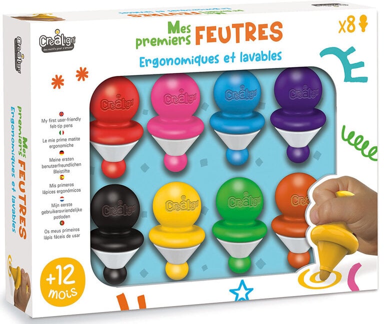 CREALIGN MES PREMIERS FEUTRES - 8 PIÈCES