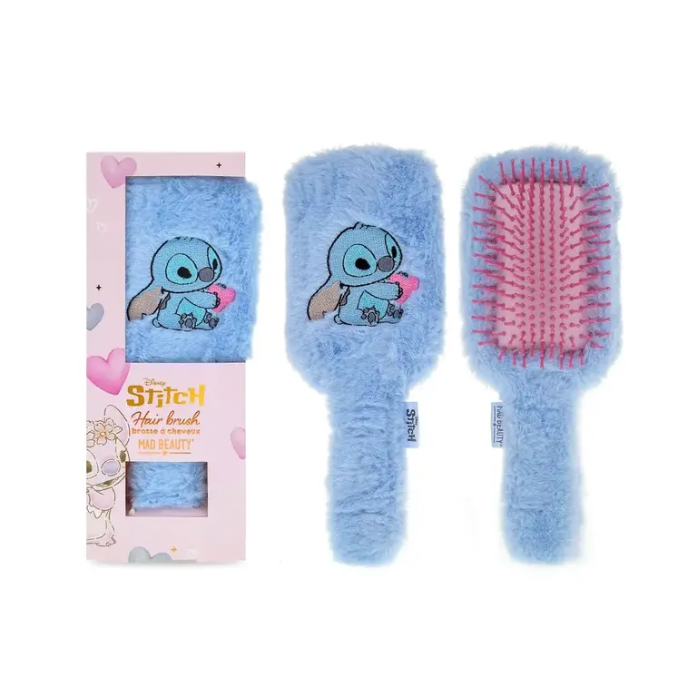 MAD BEAUTY FLUFFY HAIRBRUSH - I HEART STITCH