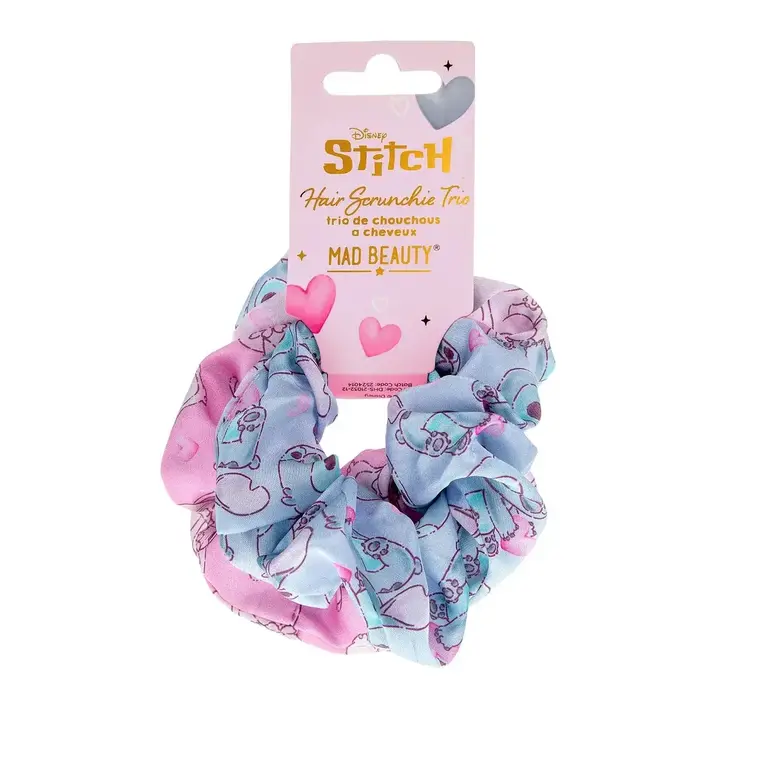 MAD BEAUTY TRIO DE SCRUNCHIE - I HEART STITCH