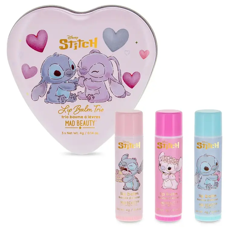 MAD BEAUTY LIP BALM TRIO - I HEART STITCH