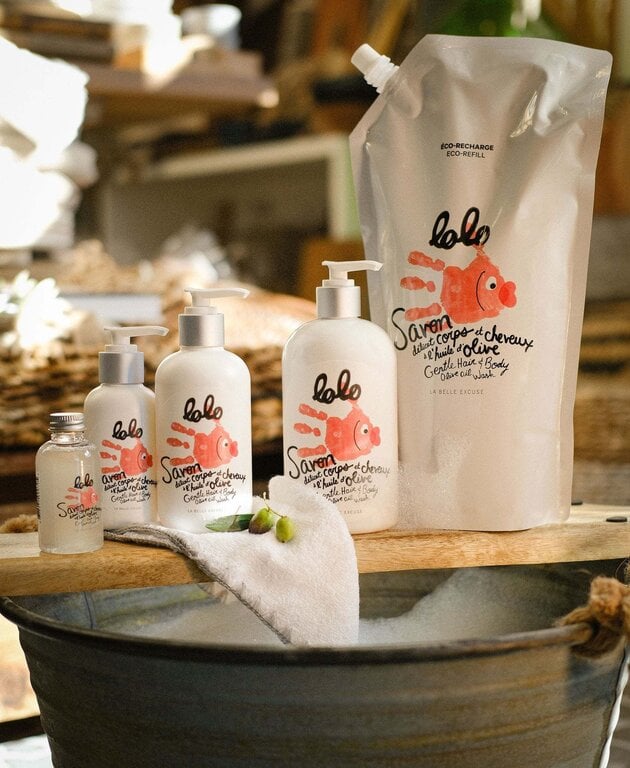 LOLO & MOI SAVON DÉLICAT CORPS ET CHEVEUX À L'HUILE D'OLIVE