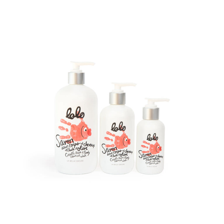 LOLO & MOI GENTLE BODY AND HAIR SOAP WITH OLIVE OIL
