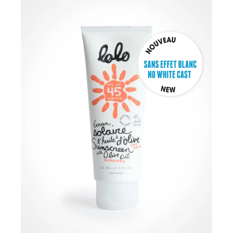 LOLO & MOI UNSCENTED OLIVE OIL SUNSCREEN - 75G