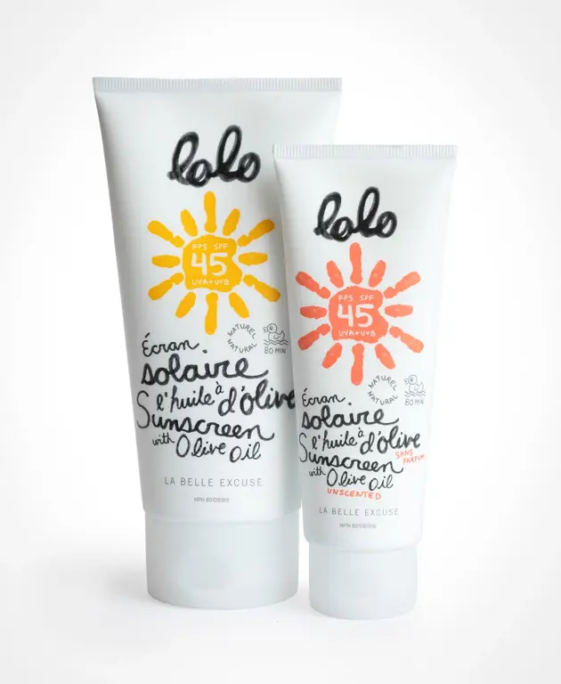 LOLO & MOI ÉCRAN SOLAIRE NON-PARFUMÉ À L'HUILE D'OLIVE - 75G