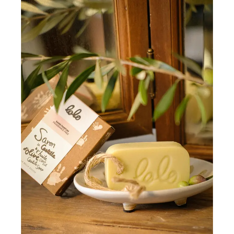 LOLO & MOI UNSCENTED OLIVE OIL CASTILE SOAP