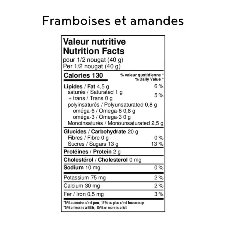 FAYS TERROIR CHOCOLATÉ NOUGAT TENDRE ARTISANAL - FRAMBOISE ET AMANDES