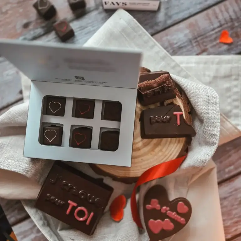 FAYS TERROIR CHOCOLATÉ BOÎTE DE 6 CHOCOLATS FINS - ÉDITION LIMITÉE