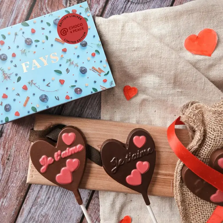 FAYS TERROIR CHOCOLATÉ SUÇON JE T'AIME - CHOCOLAT AU LAIT