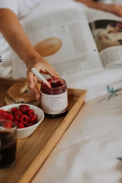 DIMANCHE MATIN TARTINADE - FRAMBOISE & NOIX DE COCO