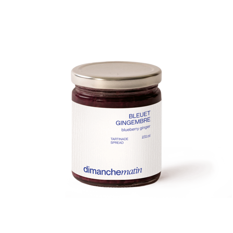 DIMANCHE MATIN TARTINADE - BLEUET GINGEMBRE