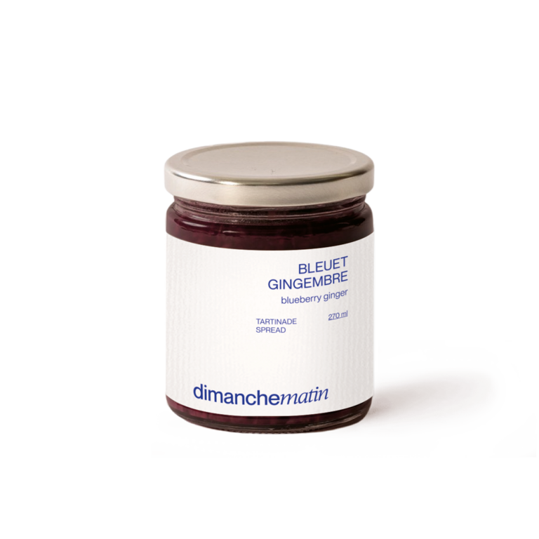 DIMANCHE MATIN TARTINADE - BLEUET GINGEMBRE