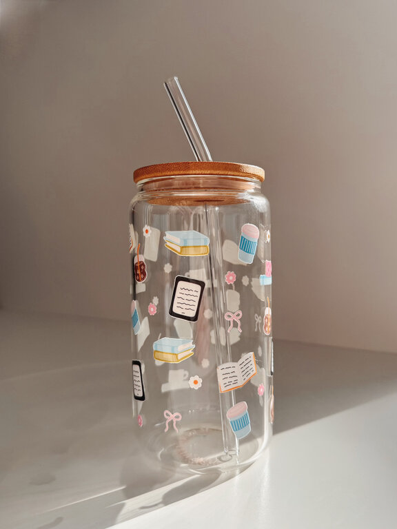 ALAROCQUE DESIGN VERRE  16 OZ - LIVRES, CAFÉS & LISEUSES