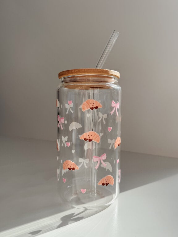 ALAROCQUE DESIGN VERRE  16 OZ - CROISSANTS ET BOUCLES