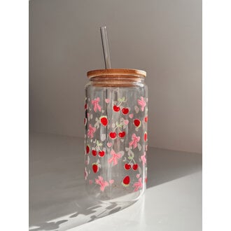 ALAROCQUE DESIGN VERRE  16 OZ - FRUITS ROUGES ET BOUCLES