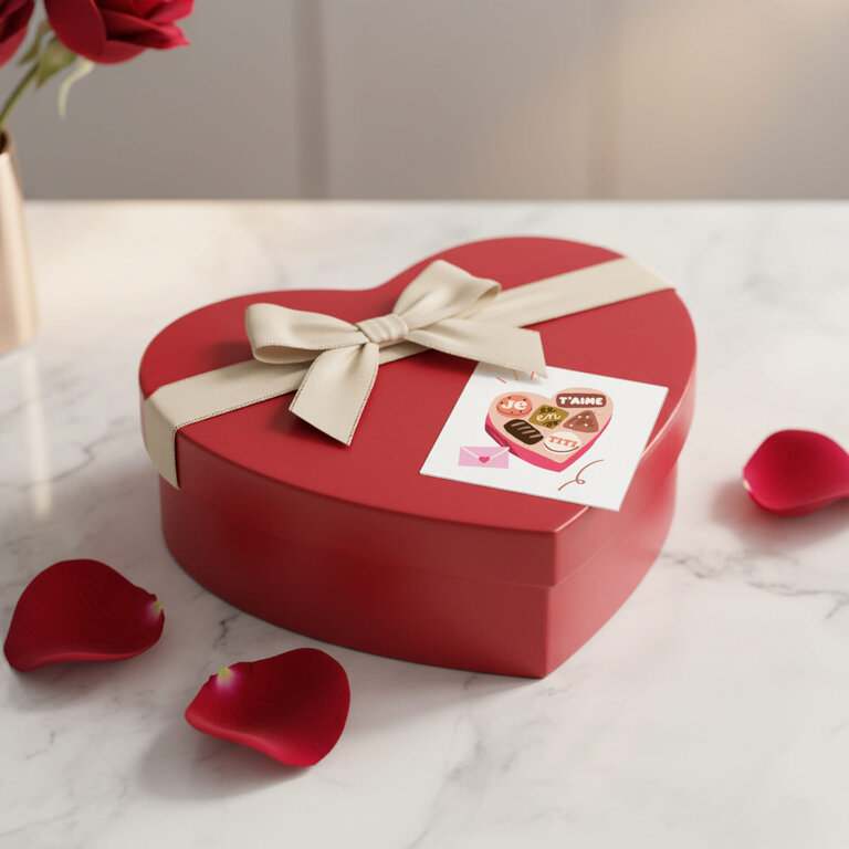 MIMOSA DESIGN GREETING CARD - LOVE BOX