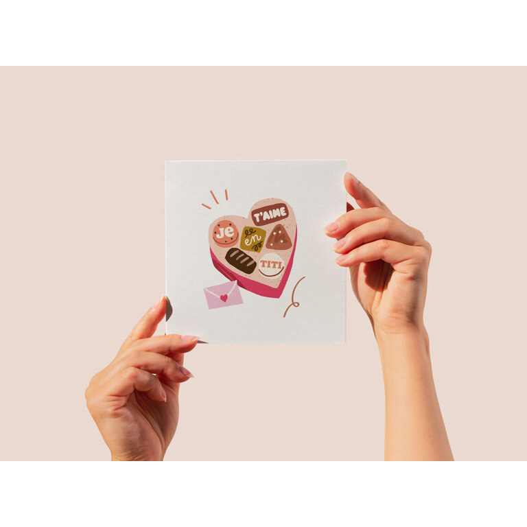 MIMOSA DESIGN GREETING CARD - LOVE BOX