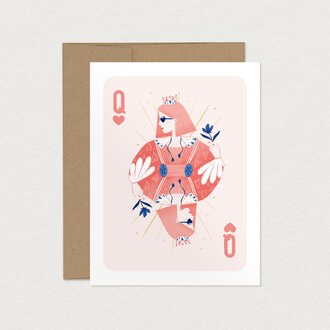 MIMOSA DESIGN CARTE DE SOUHAITS - DAME DE COEUR