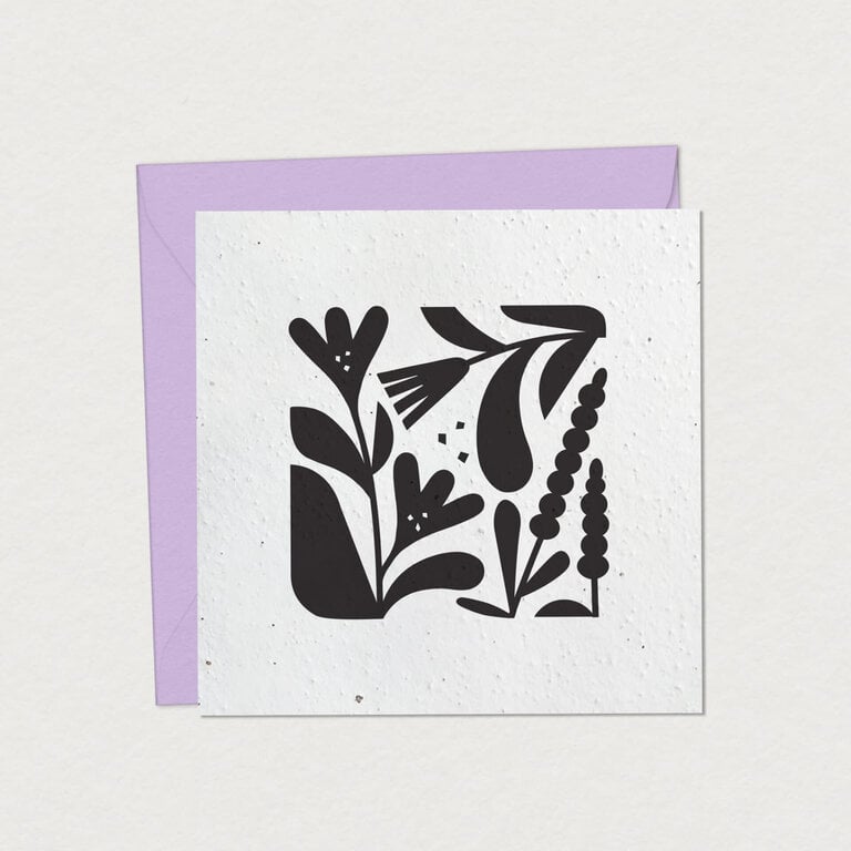 MIMOSA DESIGN PLANTABLE GREETING CARD - MELLOW YELLOW