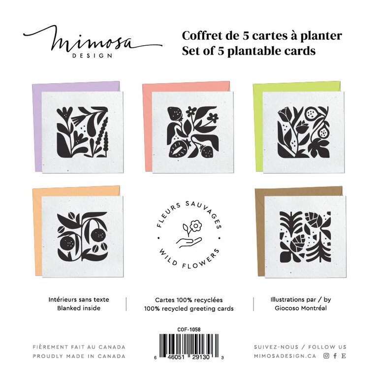 MIMOSA DESIGN CARTE DE SOUHAITS À PLANTER - MELLOW YELLOW