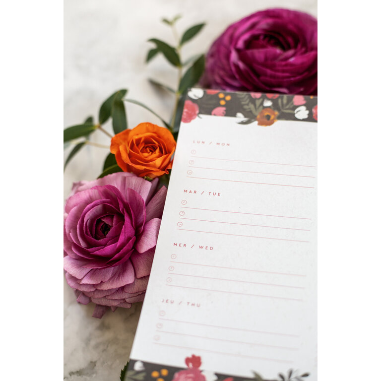 MIMOSA DESIGN PLANIFICATEUR DE REPAS -  ROMANCE