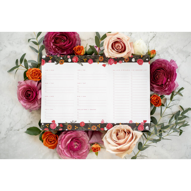 MIMOSA DESIGN PLANIFICATEUR DE REPAS -  ROMANCE