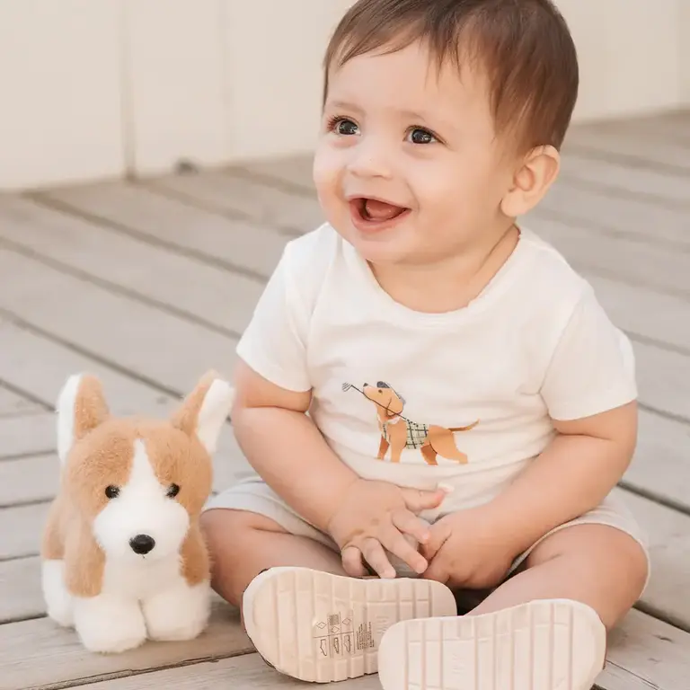 PETIT LEM ENSEMBLE CACHE-COUCHE 3 PIÈCES CHIOTS GOLFEURS - VERT