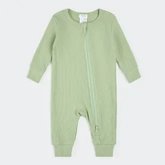 PETIT LEM PYJAMA EN MODAL CÔTELÉ - VERT FOUGÈRE